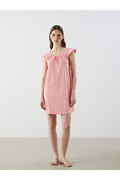 LC Waikiki Cămașă de noapte pentru femei Özmarka Noul sezon cu detaliu cu șnu...