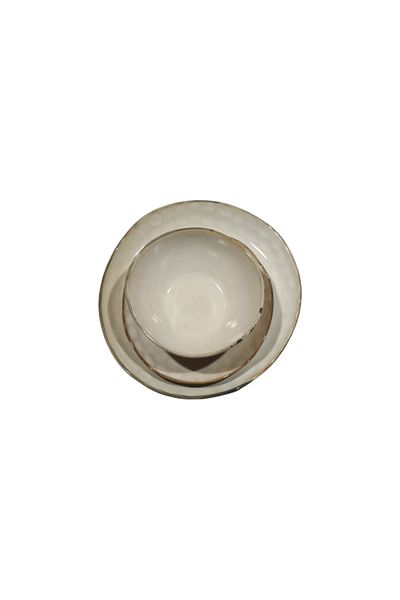 OEM 18-piece dinner service set, Cream