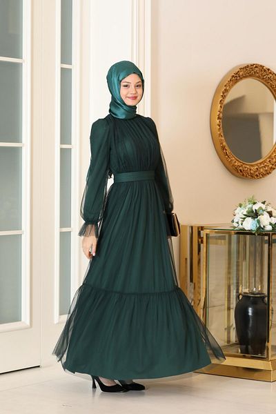 Modaviki Βραδινό φόρεμα Eftelya Emerald SN90