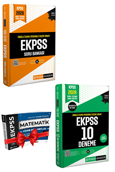 Pegem Akademi Yayıncılık 2026 Pegem EKPSS Soru Bankası+EKPSS 10 Deneme+Hediye