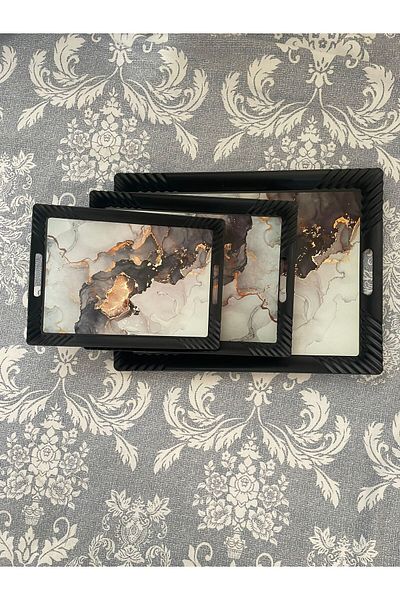 Voltbox 3-Piece Tray Set - Tea Trays - Presentation Trays - Treat Trays
