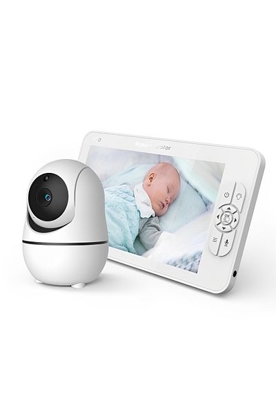 ideal STORE ShineBaby IdealStore Baby Monitor, 7 inch HD Screen, Temperature Monitoring, Vertical Rotation and