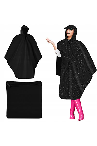 zola Κάλυμμα βροχής, Zola®, γενικής χρήσης, ιδανικό για ποδηλασία, μαύρο, 130 x 115 cm