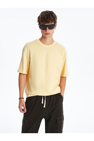 LC Waikiki Sari Crew Neck Combed Cotton Men's T-Shirt