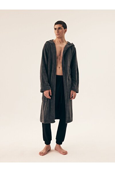 Henderson Casual and stylish at home men's bathrobe & Minimalist design & Double Pockets | Mild
