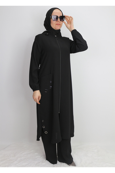 sarmoda 1015 KAP ÖNDEN DERMUARLI CEPBLİ CEBİ VE YANLARI RİVETLİ KAPÜŞONLU GİY ÇIK KAP QYS KAP #24-04#