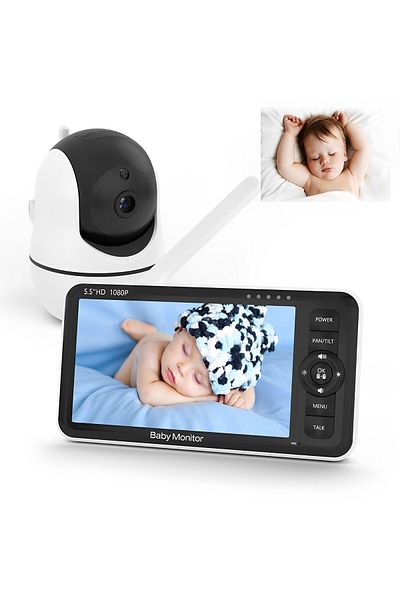 ideal STORE Baby Monitor StarBaby IdealStore, 5.5 inch HD Screen, Temperature Monitoring, Vertical Rotation s