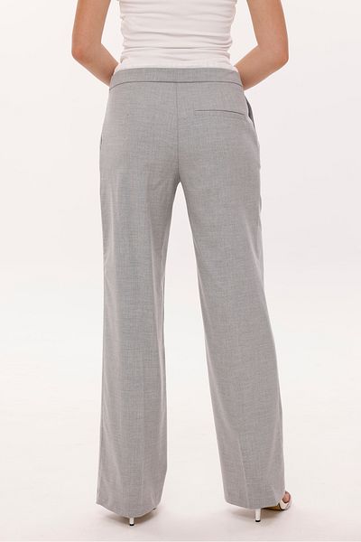 LA PANTE Belt Garnished Lace-Up Side Pants