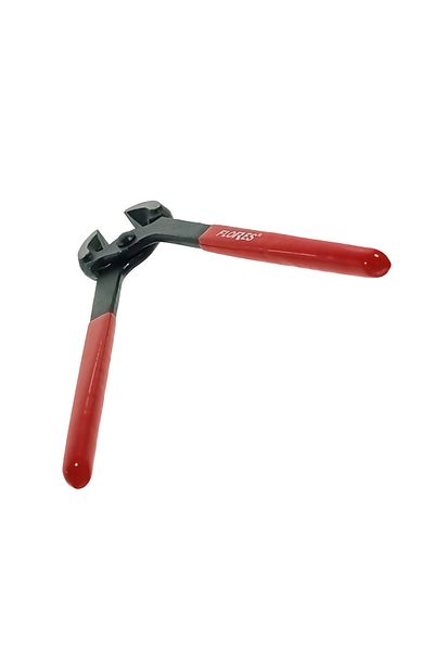 flores Nail puller, forged steel, with insulated handle, Flores 10100, 205x55x20mm, black with red