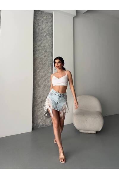 Icoop YAN PÜSKÜLLÜ MİNİ ETEK