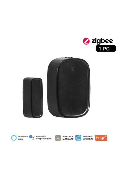 choice2 Black 1 PC MOES Tuya ZigBee Smart Window Door Gate Sensor Detector Smart Home Security Alarm System