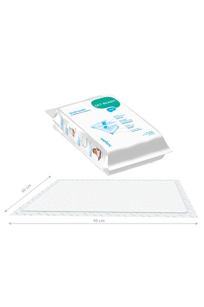 Babyono Set 10 pleduri/aleze impermeabile de unica folosinta, 60x90 cm 509, Alb