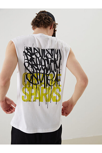 LC Waikiki New Season Crew Neck Printed Men's Sleeveless T-Shirt - S5Il64Z8