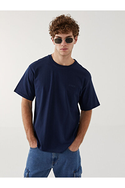 LC Waikiki Tricou pentru bărbați NEVAVM, cu guler oval, mânecă scurtă, imprim...