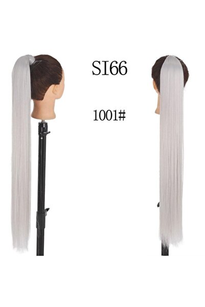 animis beauty Extensie de par 85 cm, coada de par tip ponytail, Gri , fibra P...