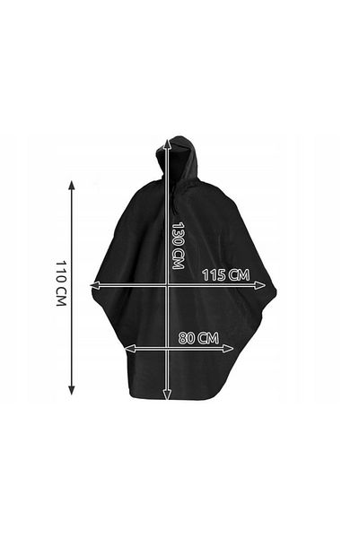 zola Rain cover, Zola®, universal, ideal for cycling, black, 130 x 115 cm