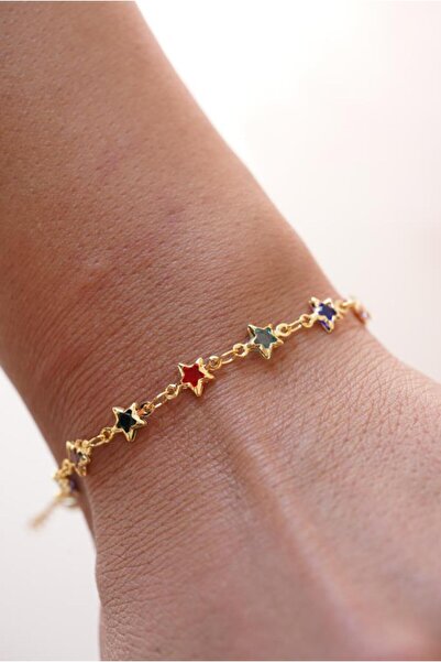 AŞIK ACCESSORIES سوار من حجر النجمة الملونة