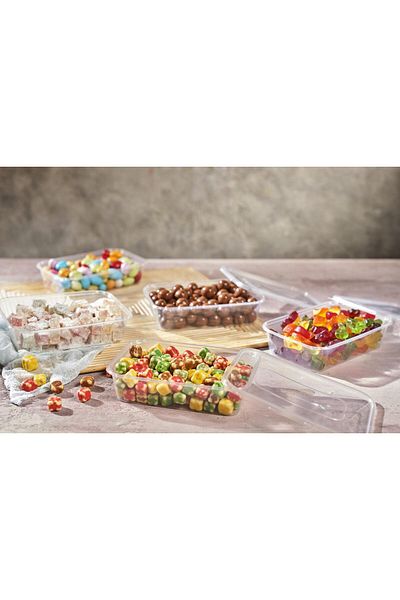 Trend KenT 8 Piece Storage Container, Microwave Compatible Storage Container 2X1000 Cc 2X750Cc 2X650 Cc 2X500Cc