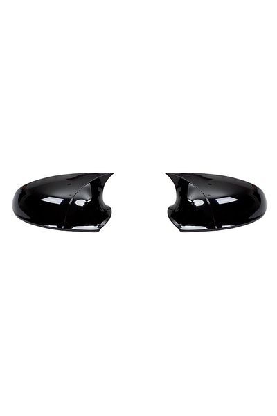 ideal STORE Set of 2 idealSTORE BATMAN type Mirror Covers for Opel Astra J 2009-2020, Piano Black color