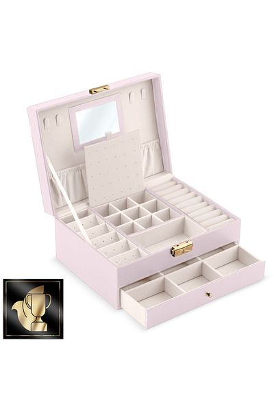 ideal STORE idealSTORE Jewelry Box, Dimensions 23 x 17 x 10.7 cm, Includes Mirror, Lock, Organizer