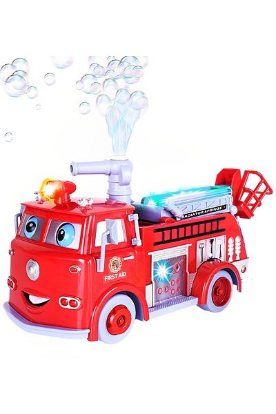 ideal STORE idealSTORE Bubble Fun interactive fire truck, Equipped with a mobile cannon that releases bubbles, F