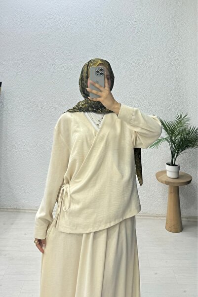 lurex moda Linen Skirt Set