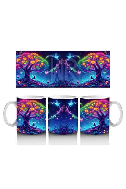 Luluyen كوب مزخرف بفتيات خرافية وغابة خرافية يحب الأطفال الحليب