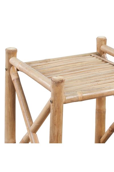 vidaxl 5-Tier Square Bamboo Shelf