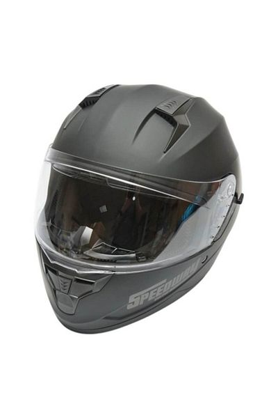 ideal STORE Casca moto Ideal STORE Arcane II, negru mat, viziera transparenta, ochelari de soare retractabili, m