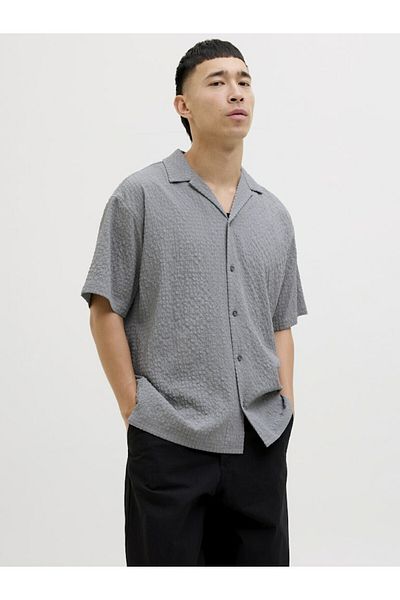 Jack & Jones Мъжка сива риза Jjpablo Resort Ss 12269644-Ultimateg
