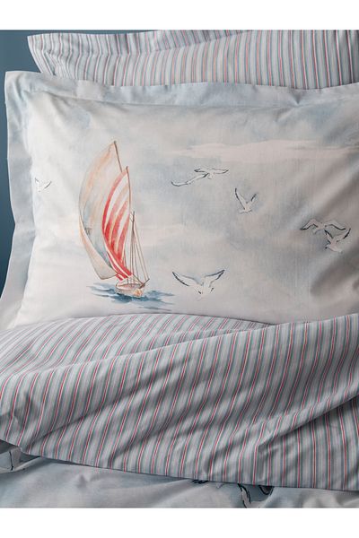BED LİNE Set cuvertură de pilota Senses Jonathan Albastru Single