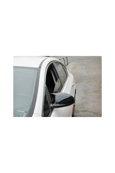 ideal STORE Set 2 Capace Oglinzi tip BATMAN idealSTORE pentru Opel Astra J 2009-2020, culoare Piano Black - Negr