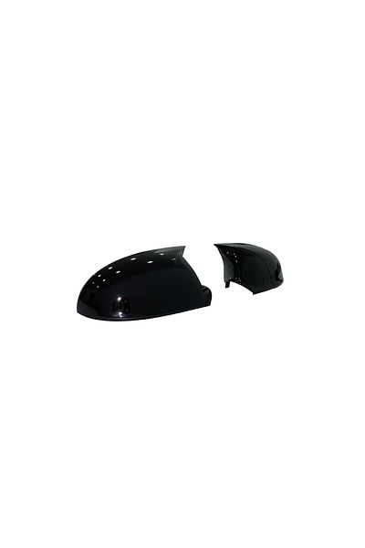ideal STORE Set of 2 idealSTORE BATMAN type Mirror Covers for Volkswagen Golf V 2003-2009, Piano Black color -