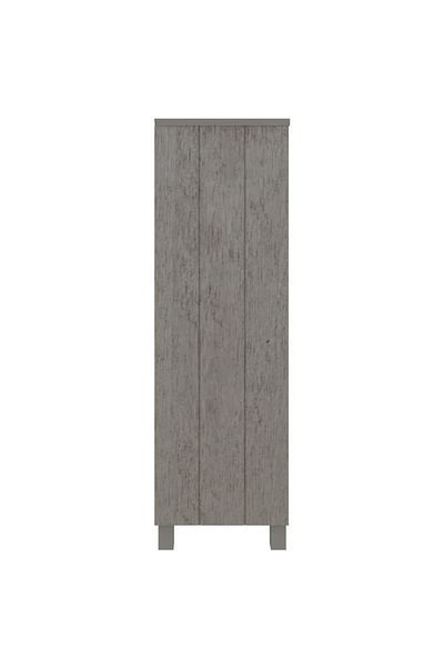 vidaxl Book Cabinet HAMAR Light Grey 85x35x112 cm Solid Wood Pine