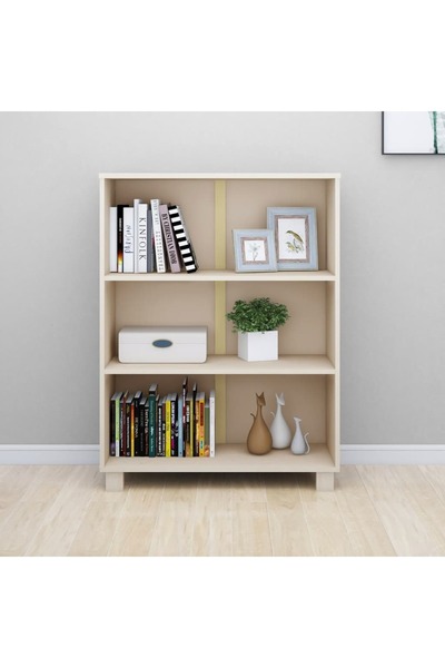 vidaxl Book Cabinet HAMAR Honey Brown 85x35x112 cm Solid Wood Pine