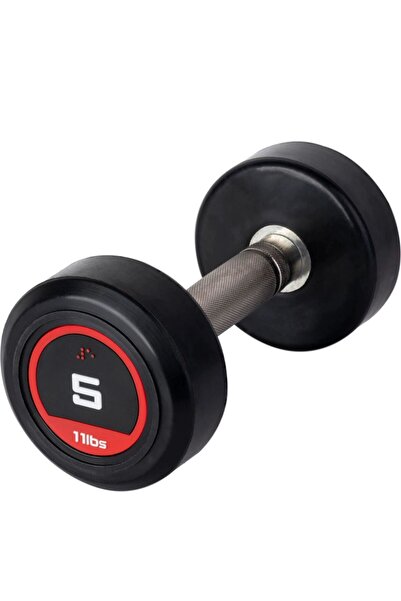 AlinSport KAUÇUK KAPLI OLİMPİK DUMBBELL 5 KG. KIRMIZI