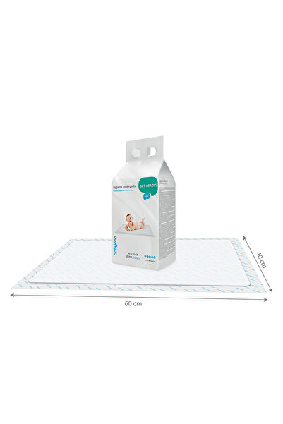 Babyono Set 20 bucati protectii impermeabile/aleze de unica folosinta, BabyOno 40x60 cm, Alb