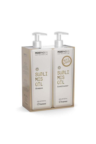 FRAMESİ Sublimis Oil Duo Liter Set- Shampoo 1 L + Conditioner 1L (Vegan)