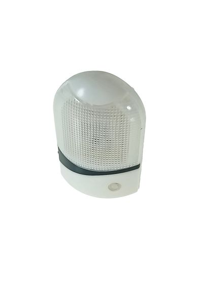 OEM LED night light, with light sensor, 1W consumption, EU plug power supply, white