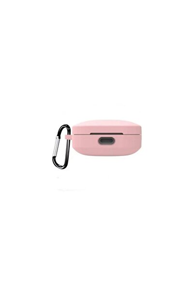 Gpack Xiaomi Redmi Buds 6 uyumlu Kılıf Mat Kancalı Silikon SF13 Pembe