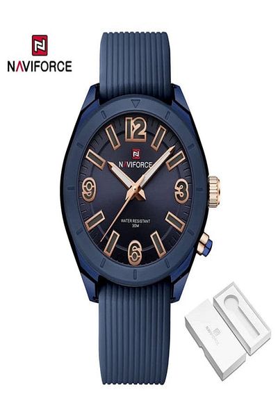 Naviforce Naviforce is an attractive watch with multiple shapes and a silicone strap. Shine on your wrist and attract those around you.