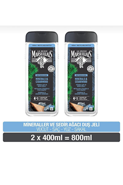 Le Petit Marseillais Minerals and Cedar Wood Shower Gel 400 ml 2
