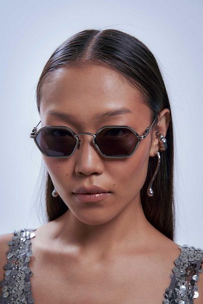 Bilge Karga Vhalen Silver Black Sunglasses