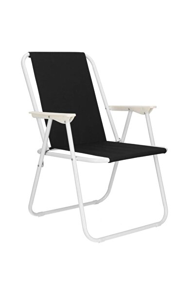 OEM Scaun de plaja Sersimo, pliabil, 100kg, 52x73cm, negru alb