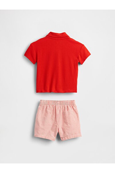 GAP Bebek Kırmızı Baby Polo Outfit Set