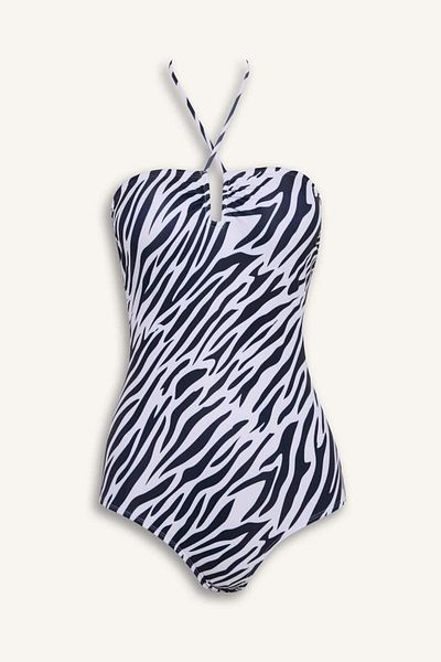 DeFacto New Season Regular Fit Zebra Patterned Swimsuit-Fall in Love
