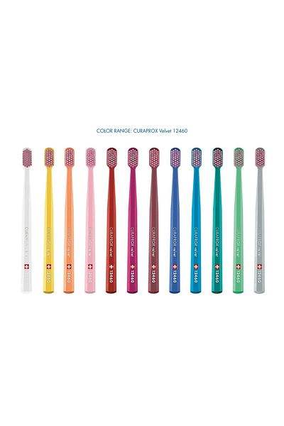Curaprox Velvet Cs 12460 Soft Precision Care - 12.460 Kilos - Bristle Diameters 0.08mm (2 Pcs Brush)