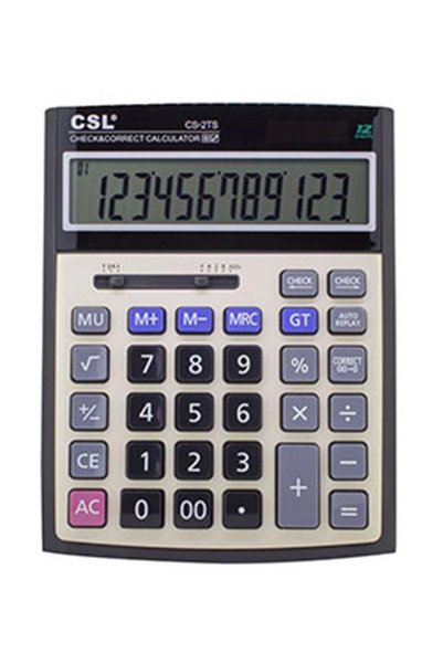 Universal Csl cs-2ts 12-digit desk type business control calculator