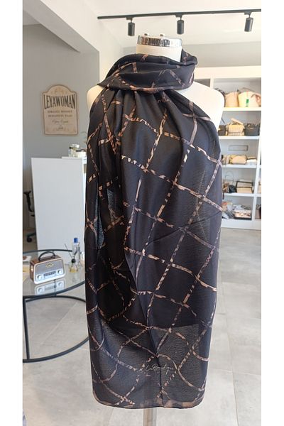 La Boutique Eşarp La Bouti̇que Special Series Shal Leopard Pattern