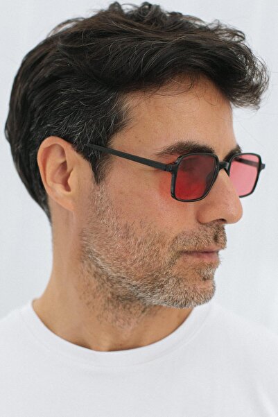 Bilge Karga Samu Black Red Erkek Güneş Gözlüğü